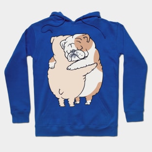 English Bulldog Hugs Hoodie